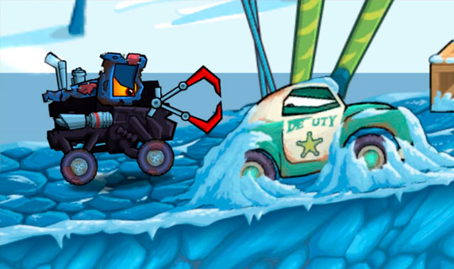 Captura del juego Car Eats Car: Winter Adventure