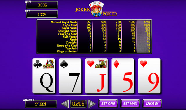Joker Poker: Captura de pantalla