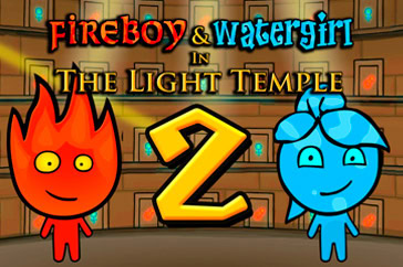 Fireboy and Watergirl 2 in the Light Temple: Portada