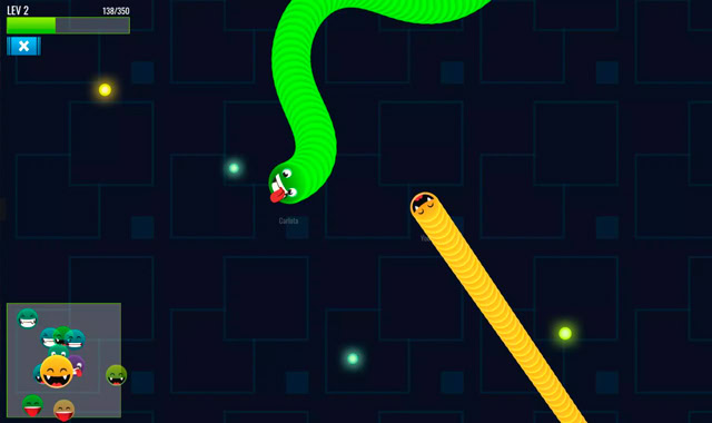 Captura del juego Happy Snakes