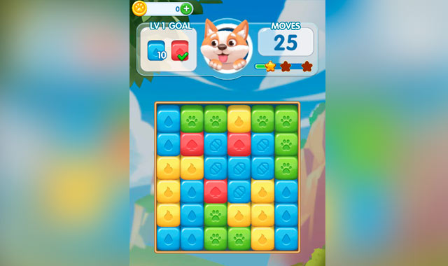 Puppy Blast Lite: Captura de pantalla
