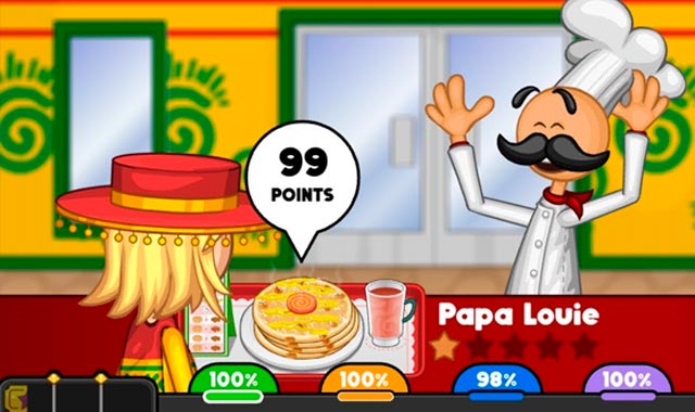Papa’s Pancakeria: Captura de pantalla