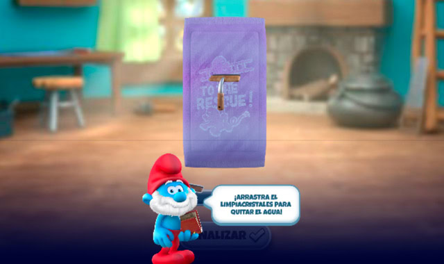 The Smurfs Village Cleaning: Captura de pantalla