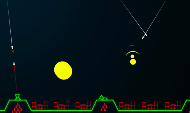 Atari Missile Command: Captura de pantalla