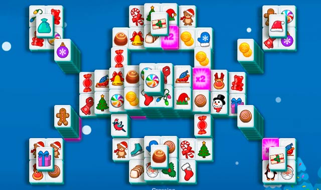 Mahjongg Candy Cane: Captura de pantalla