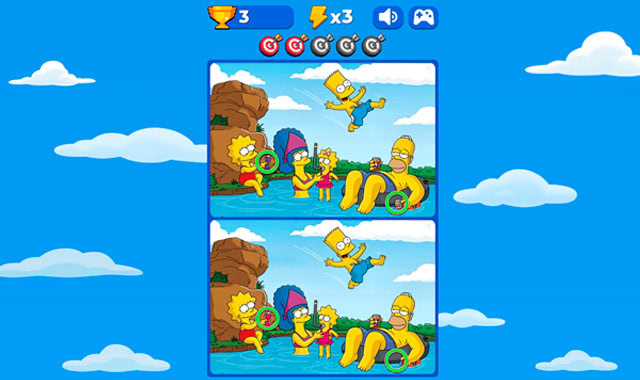 Find the differences: The Simpson: Captura de pantalla