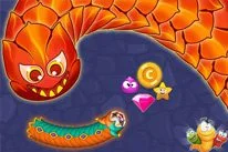 Juego online Worm Hunt – Snake Game IO Zone