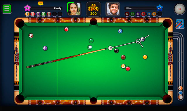 Captura de pantalla del juego 8 Ball Pool (Miniclip)