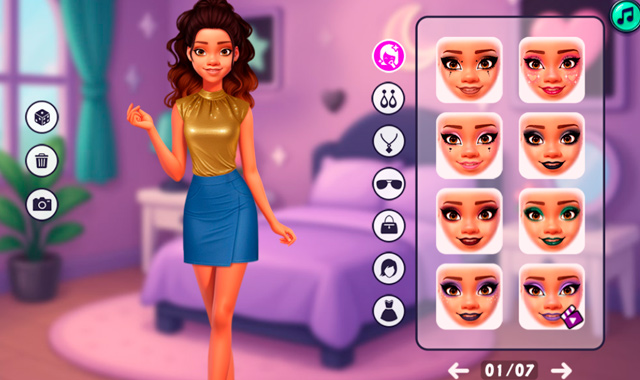 Captura de pantalla del juego Celebrity E-Girl Vibes