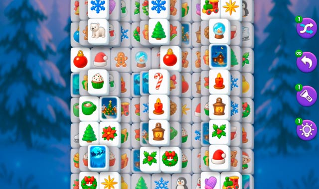 Captura de pantalla de Winter Wonderland Mahjong