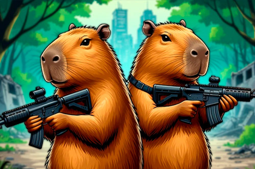 Capybaras with Guns 2
