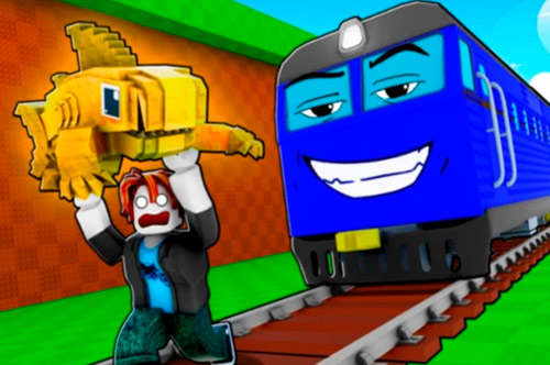 Obby: Brainrot Train Chase - Portada oficial